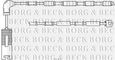 BORG & BECK bwl3048 -  Сигнализатор, износ тормозных колодок